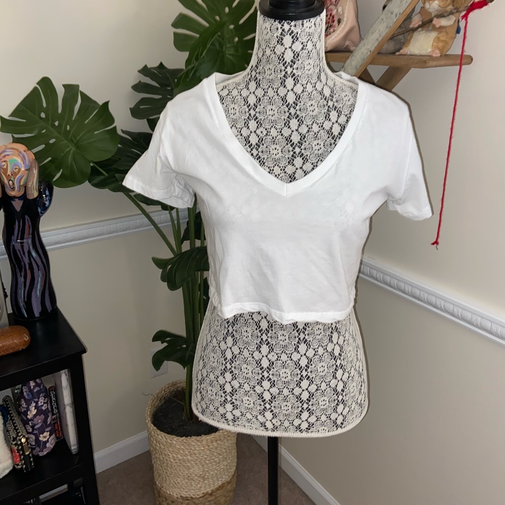 Brandy v neck crop top